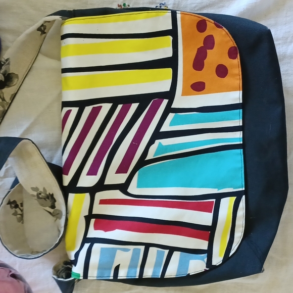 Handmade Fabric Messenger Bag, 15 x 11 - Picture 1 of 6